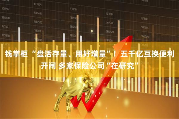 钱掌柜 “盘活存量、用好增量”！五千亿互换便利开闸 多家保险公司“在研究”