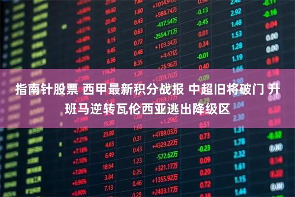 指南针股票 西甲最新积分战报 中超旧将破门 升班马逆转瓦伦西亚逃出降级区